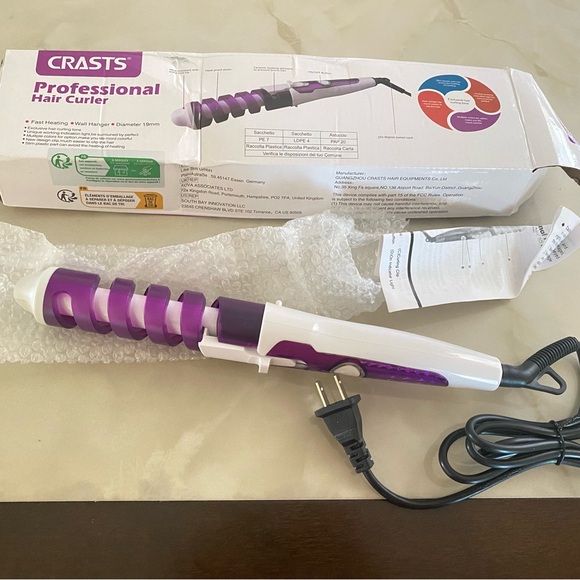 New in box Spiral Curl Ceramic Curling Iron - Picture 1 of 6